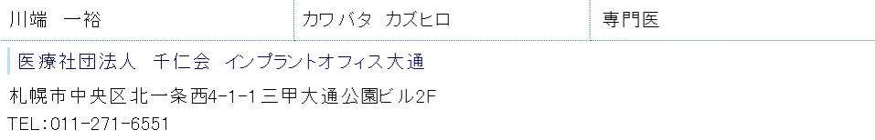 川端一裕先生日本口腔インプラント学会