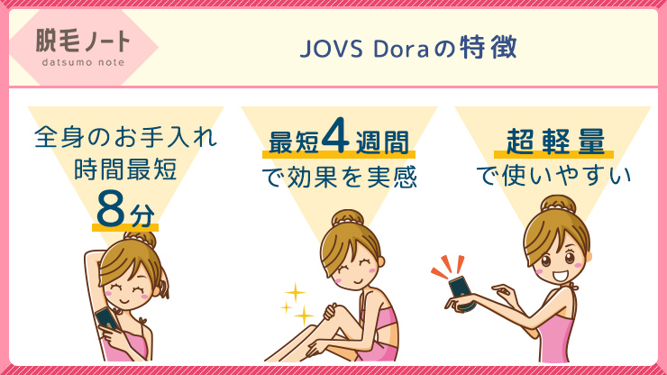 jovs脱毛器の口コミ・評判は悪い？JOVS Doraの効果・使い方や注意点